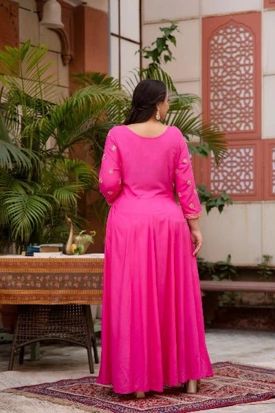 Pink Bandhani Plus Size Kurti Dupatta Set of 2 UK Next Day - BONYHUBSALWAR KAMEEZ