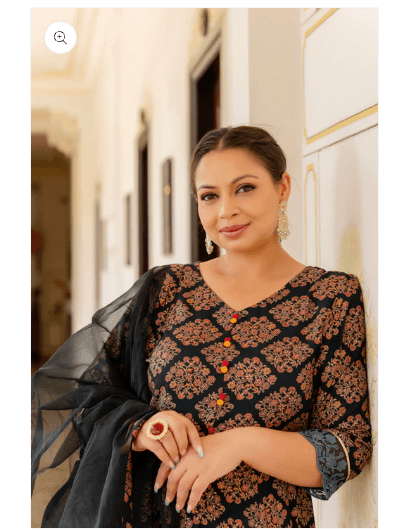 Plus Size Cotton Ethnic Anarkali Suit Set Uk Next Day - BONYHUBSALWAR KAMEEZ