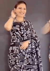 Saree Gown Blouse Stitched Readymade Saree UK Next Day - BONYHUBSAREE