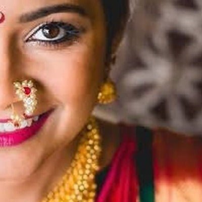 Mini Maharashtrain Pearl Nath Nose Pin Clip On - BONYHUBNOSE STUD