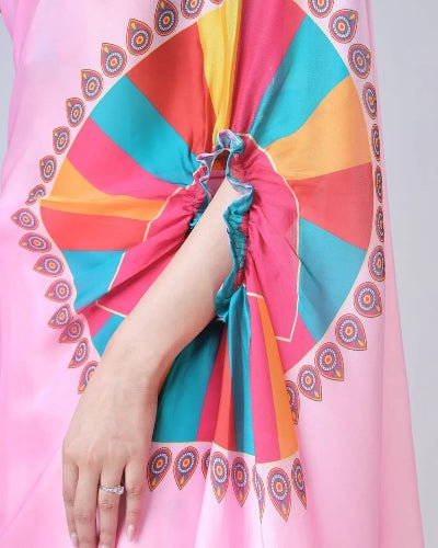 1 Min Free Hand Candy Pink Designer Ready To Wear Saree - BONYHUBSAREE