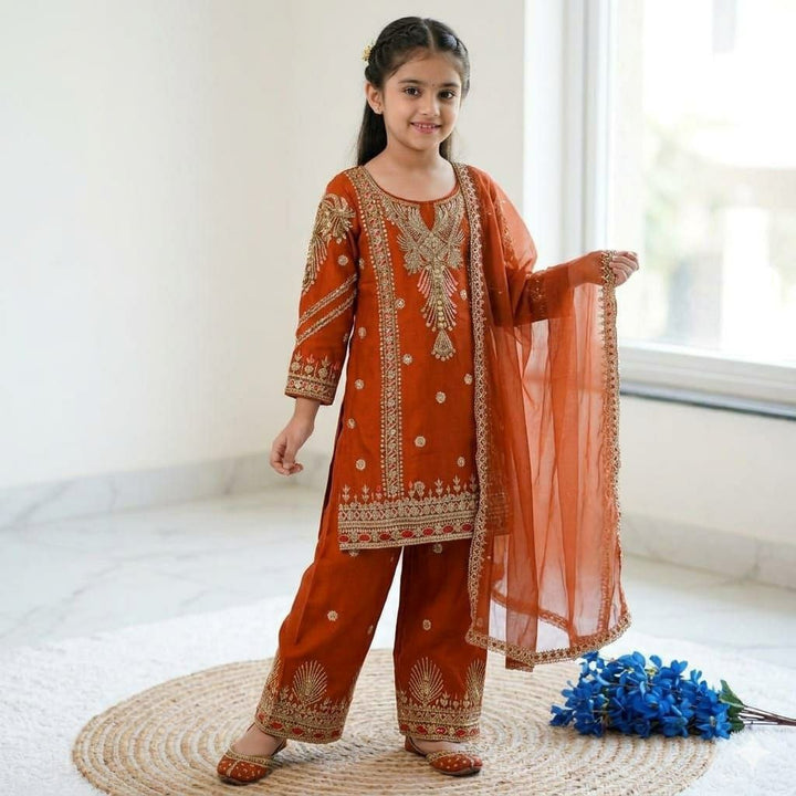Kids Ethnic Salwar Suit Punjabi Dress Girls