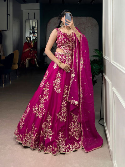 Naysha Sequins Embroidered Lehenga Choli Set