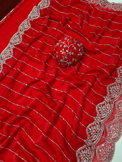 Silk Diamond Starry Sari Partywear - BONYHUBSAREE