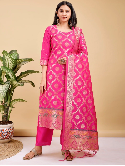 Benarasi  Designer Straight Salwar Suit