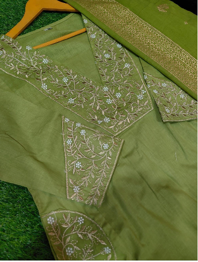 Mayra Cotton Embroidered Anarkali Suit