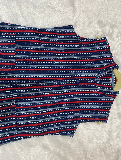 Blue Lined Winter Cotton Quilted Warm Jacket