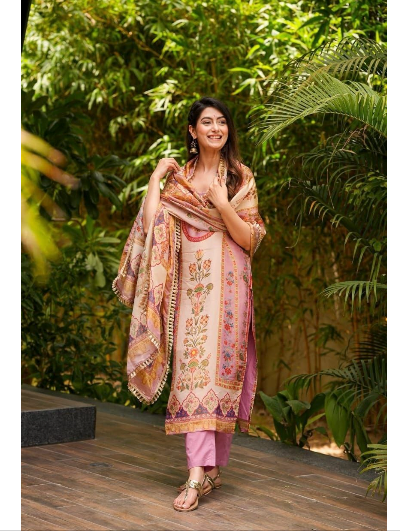 Plus Size Sleeveless Printed Salwar Suit Set