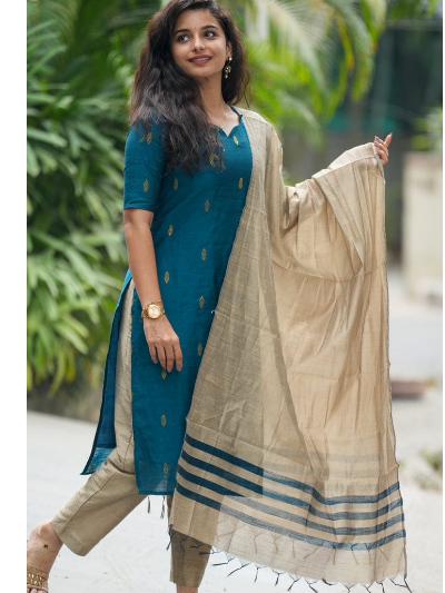 Peacock Cotton kanchi Salwar Suit Women
