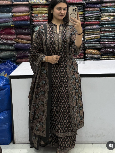Jaipur Cotton Anarkali Salwar Suit Women
