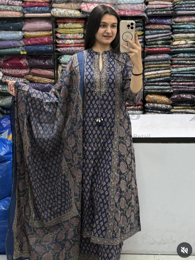 Jaipur Cotton Anarkali Salwar Suit Women