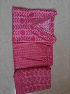 Beautiful Pink Cotton Printed Straight Suit Set - BONYHUBSALWAR KAMEEZ