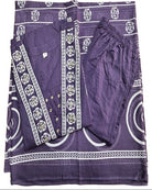 Elegant Purple Adda Work Cotton Anarkali Suit Set - BONYHUBSALWAR KAMEEZ
