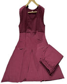 Trendy Deep Pink Plain Cotton Kurti Pant Set Of 2 - BONYHUBSALWAR KAMEEZ