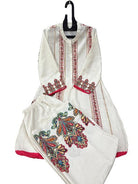 Trendy White Printed Cotton Lilan Kurti Pant Set Of 2 - BONYHUBSALWAR KAMEEZ