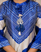 Azure Blue Crepe Maslin Trendy Cord Set - BONYHUBSALWAR KAMEEZ