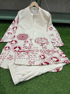 Beige Soft Cotton Flex Co - Ord Set Of 2 - BONYHUBSALWAR KAMEEZ