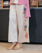 Blush Pink Cotton Classy Embroidery Co - Ord Set Of 2 - BONYHUBSALWAR KAMEEZ