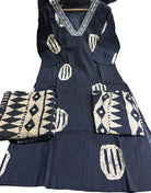 Classy Black Printed Cotton Straight Suit Set - BONYHUBSALWAR KAMEEZ