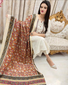 Classy White Embroidery Chanderi Silk Straight Suit Set - BONYHUBSALWAR KAMEEZ