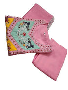 Blush Pink Sequin Embroidery Silk Straight Suit Set - BONYHUBSALWAR KAMEEZ