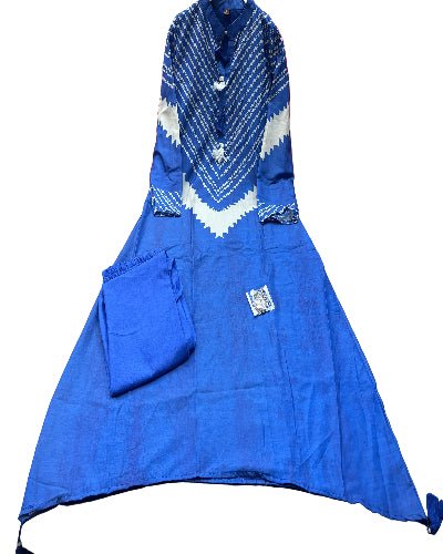 Azure Blue Crepe Maslin Trendy Cord Set - BONYHUBSALWAR KAMEEZ