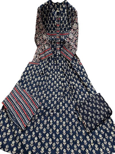 Elegant Black Cotton Adda Handwork Straight Suit - BONYHUBSALWAR KAMEEZ