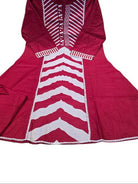 Elegant Maroon Printed Cotton Embroidery Anarkali Suit - BONYHUBSALWAR KAMEEZ