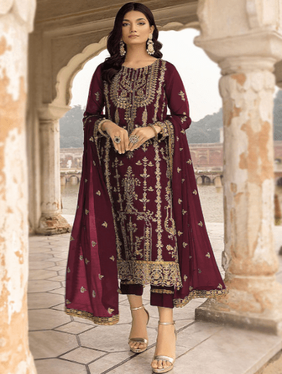 Amaya Designer Lawn Straight Salwar Suit - BONYHUBSALWAR KAMEEZ