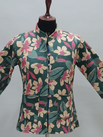 Arya Winter Cotton Quilted Warm Jacket - BONYHUBSALWAR KAMEEZ