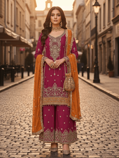 Ayesha Designer Luxury Straight Salwar Suit - BONYHUBSALWAR KAMEEZ