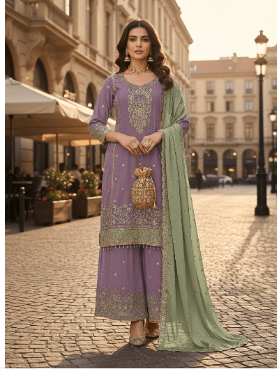 Ayesha Designer Luxury Straight Salwar Suit - BONYHUBSALWAR KAMEEZ