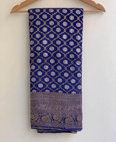 Benarasi Butti Silk Wedding Saree UK Next Day - BONYHUBSAREE