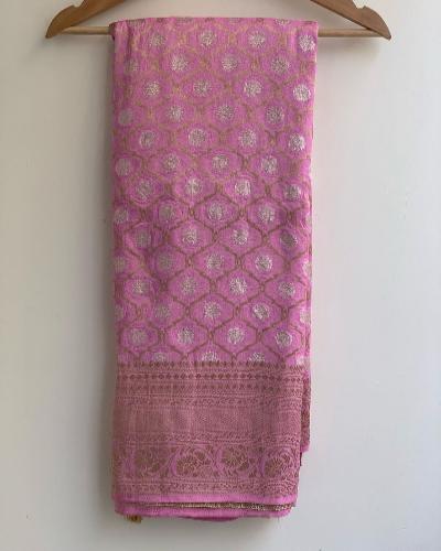 Benarasi Butti Silk Wedding Saree UK Next Day - BONYHUBSAREE