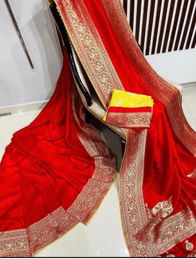 Benarasi Dola Silk Wedding Saree - BONYHUBSAREE