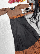 Black 10 Second Saree Ethnic Gown Stitched Blouse - BONYHUBSAREE