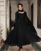 Black Gold Anarkali Dupatta UK NEXT DAY - BONYHUBSALWAR KAMEEZ