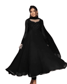 Black Gold Anarkali Dupatta UK NEXT DAY - BONYHUBSALWAR KAMEEZ