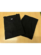 Black Plain Kurti Pant Set UK Next Day - BONYHUBSALWAR KAMEEZ