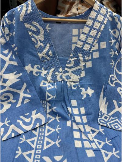 Blue Co - ord Set with Kurta Pant (Set of 2) - BONYHUBSALWAR KAMEEZ