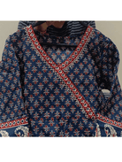 Blue Handblock Salwar Suit Dupatta UK Next Day - BONYHUBSALWAR KAMEEZ