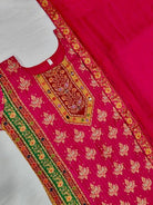 Dark Pink Plus Size Maslin Digital Print Salwar Suit Set - BONYHUBSALWAR KAMEEZ