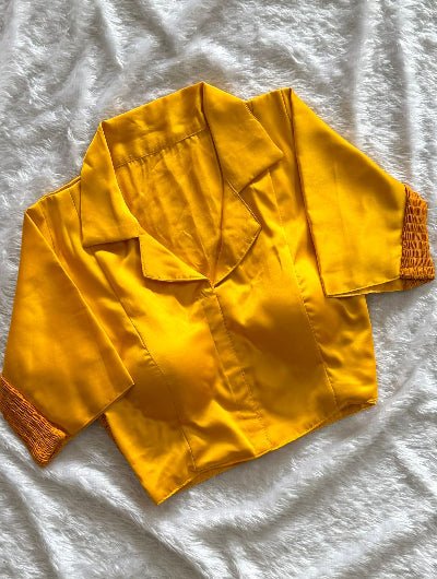 Designer Silk Collar Neck Readymade Blouse- 15 Colours - BONYHUBblouses