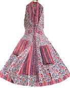 Earthy Printed Cotton Long Anarkali Set - BONYHUBSALWAR KAMEEZ