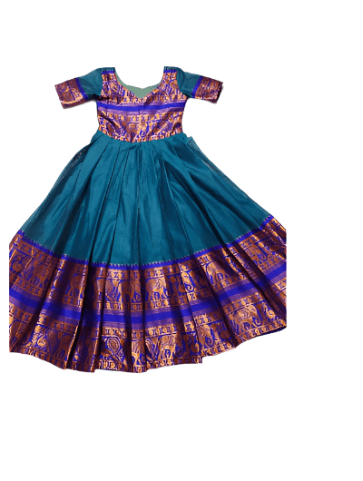 Girl's silk blend readymade ethnic dress - BONYHUBKids Clothing