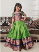 Girl's silk blend readymade ethnic dress - BONYHUBKids Clothing