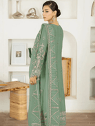Green Pastel Bridal Embroidery Georgette Salwar Suit UK Next Day - BONYHUBSALWAR KAMEEZ