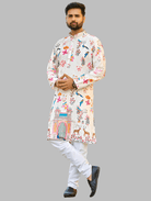 Haldi Yellow Sangeet Boutique Designer Men Kurta Pyjama - BONYHUBMEN KURTA