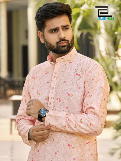 Haldi Yellow Sangeet Boutique Designer Men Kurta Pyjama - BONYHUBMEN KURTA