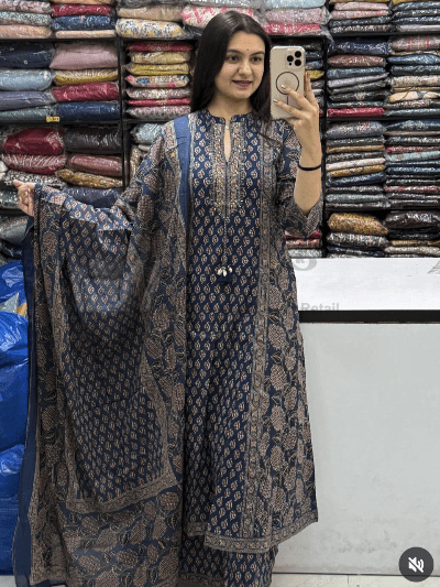 Jaipur Cotton Anarkali Salwar Suit Women - BONYHUBSALWAR KAMEEZ